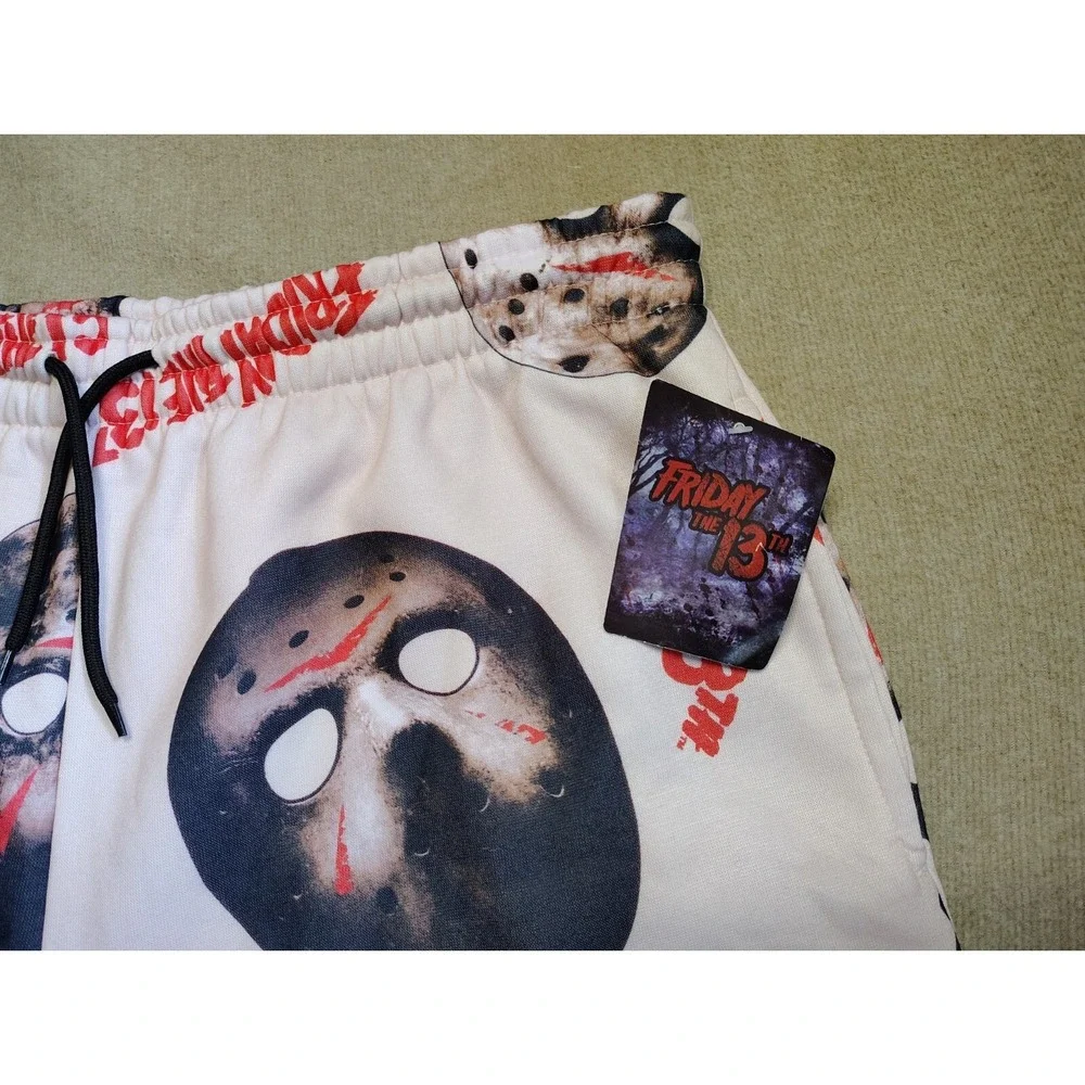 Friday The 13th All Over Print Jason Voorhees Shorts Size XL NWT Horror